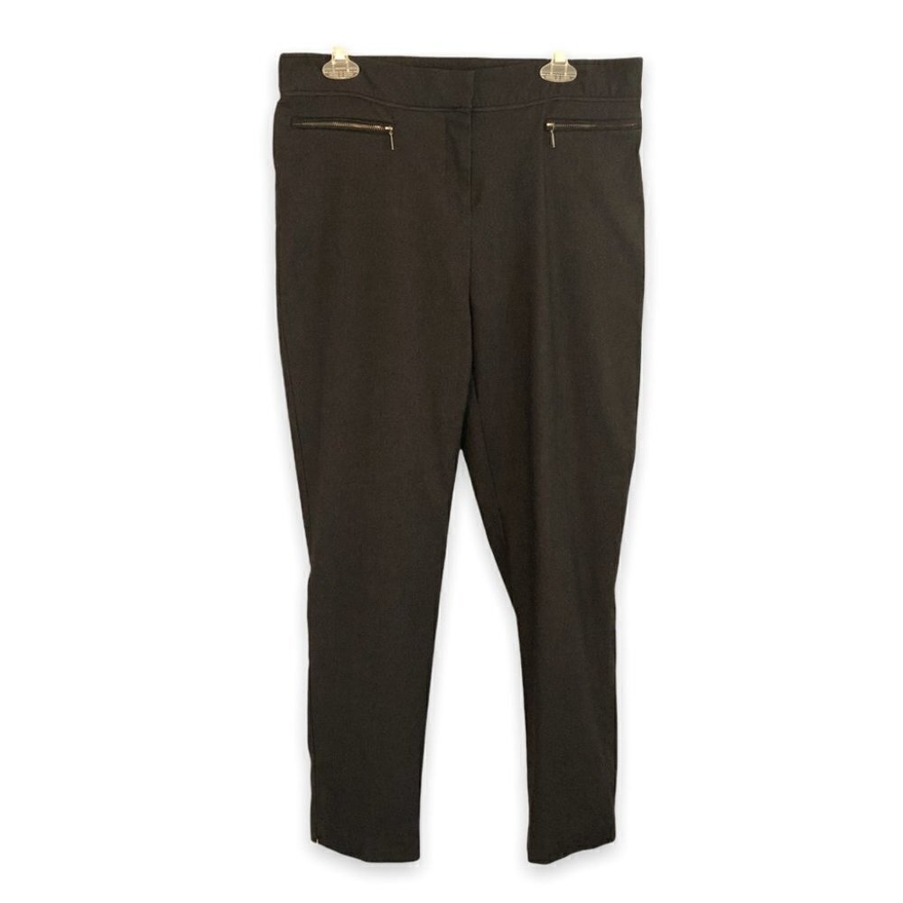 89TH & MADISON Grey  Stretch Pull On Pant Ladies 14